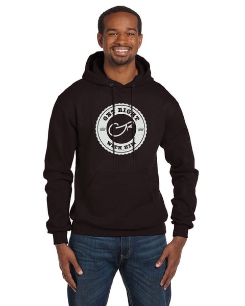 Image of Get Right  with Him hoodie (Black)