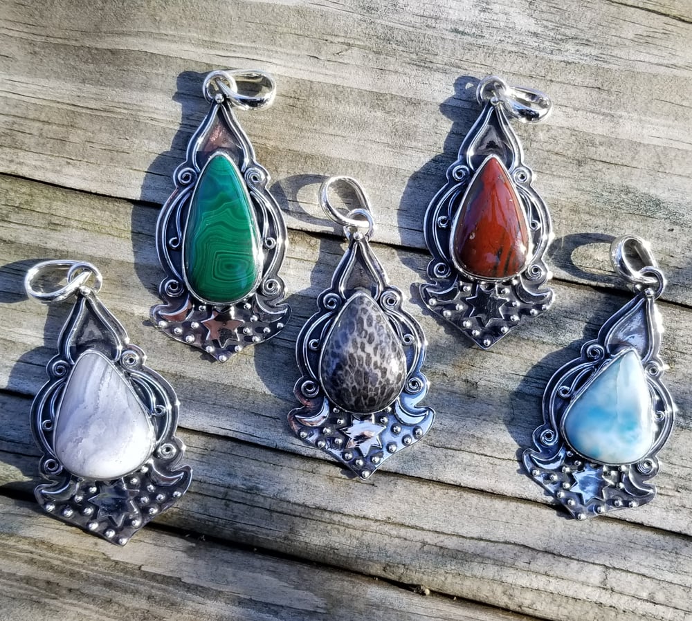 Image of Romany Pendant Collection in Sterling 