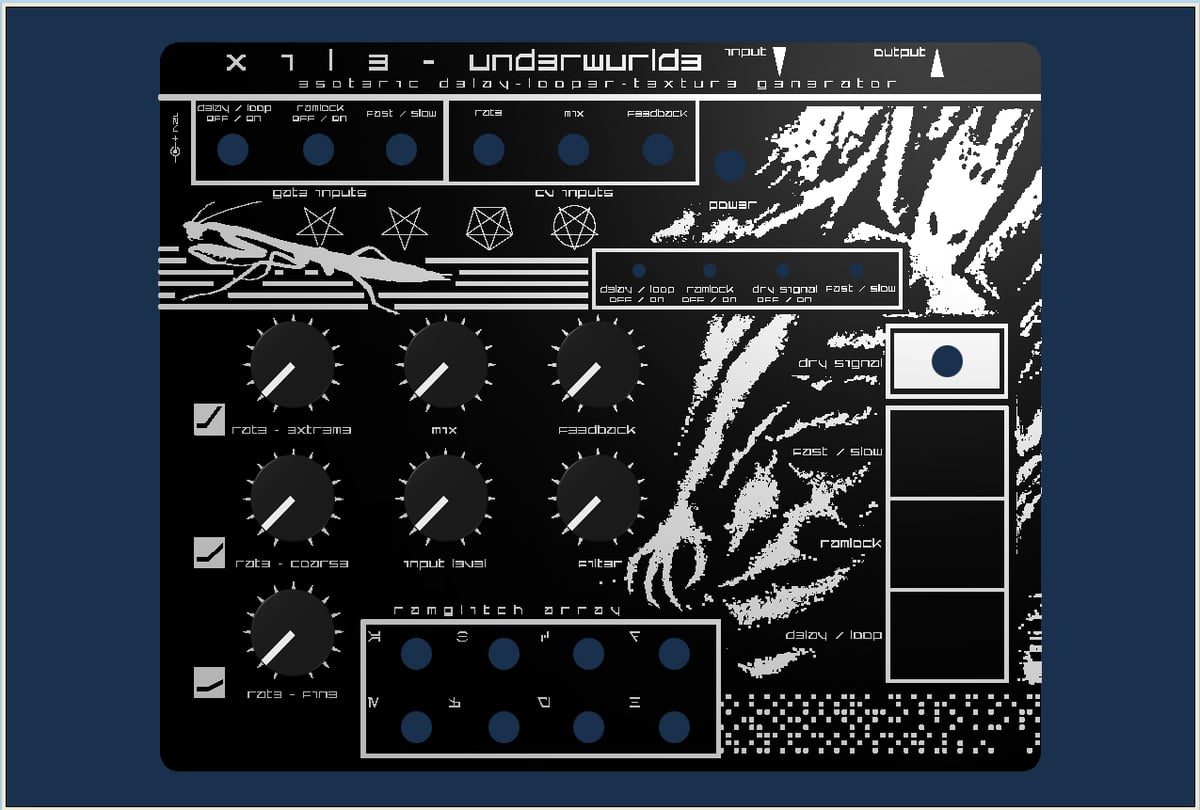 Underwurlde Esoteric Delay Sampling Looper Glitch Texture Generator Desktop Unit
