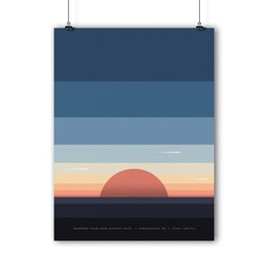 Image of Missouri Sunset Illustration Poster