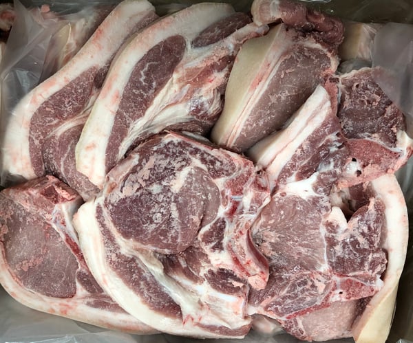 Image of Pork Chop Rind on Centre Cut or Rib End   10 kg