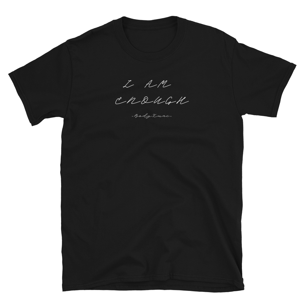 Image of I AM ENOUGH Black Tee 