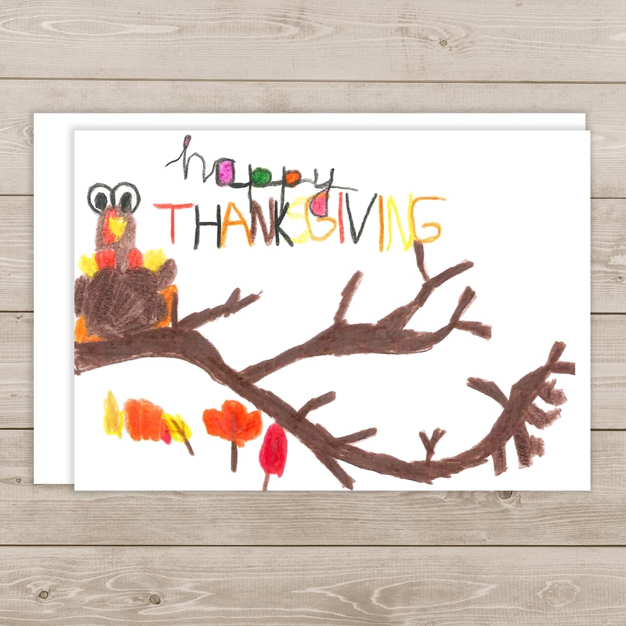 Image of Happy Thanksgiving note card