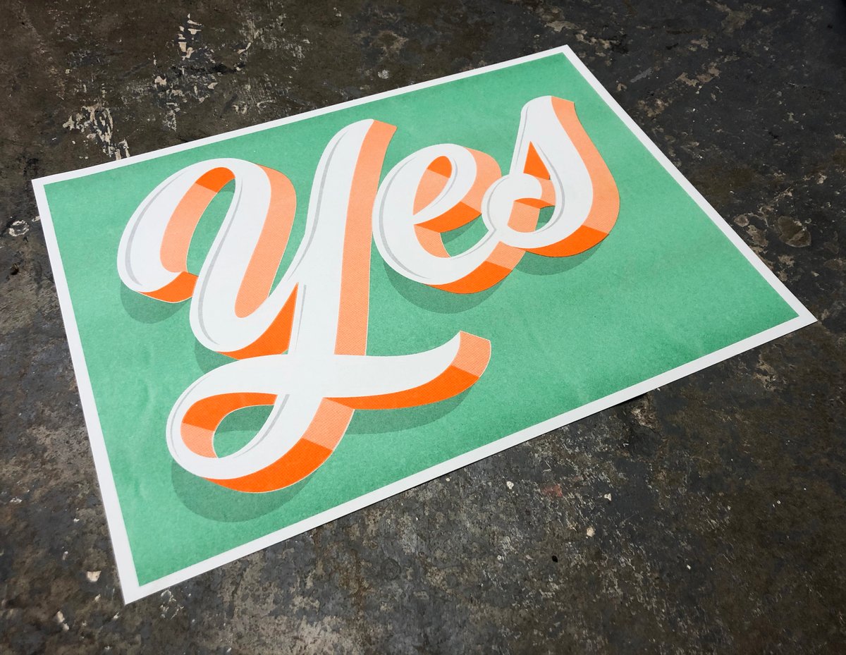 Image of 'Yes' Print by Rachel E Millar