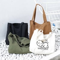 Embroidered Baby Whisperer Canvas Tote