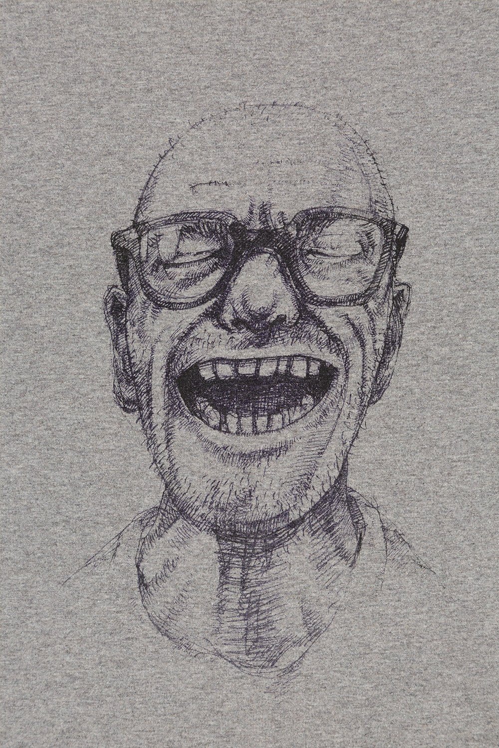 Laughing Man Unisex Grey T-shirt (Organic)