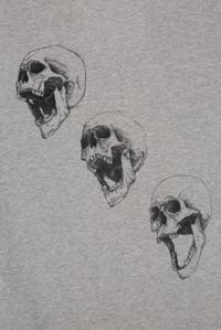 Image 2 of 3 Skull Unisex Back Print Zip-Up Hood (Organic)