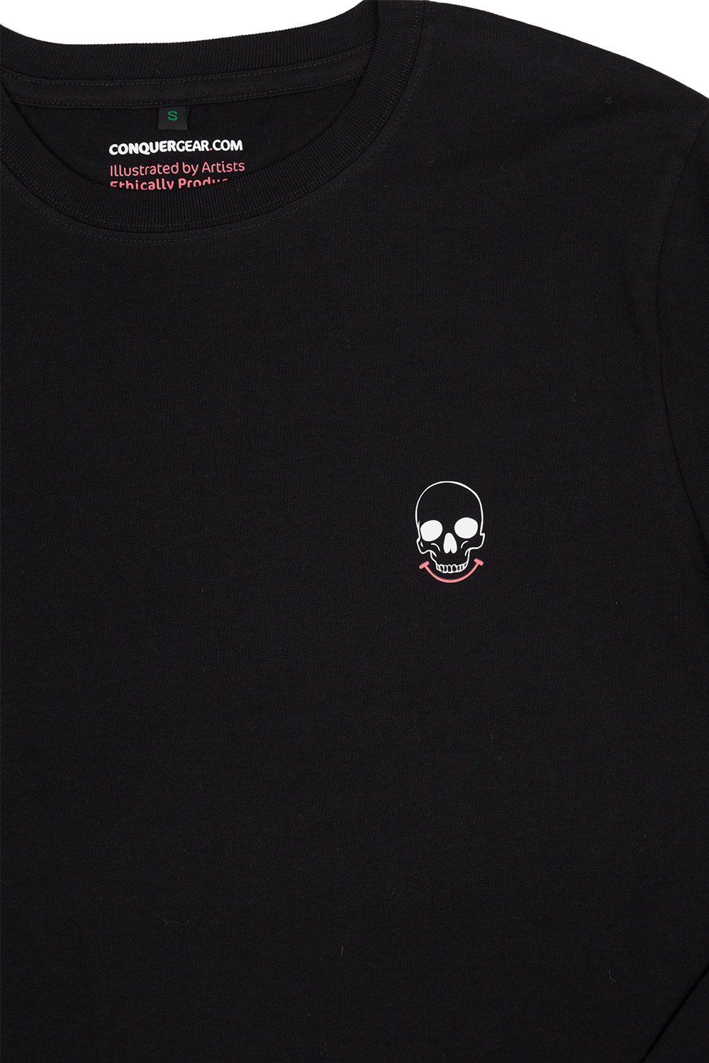 Mr Death Unisex Black Back Print Long Sleeve (Organic)