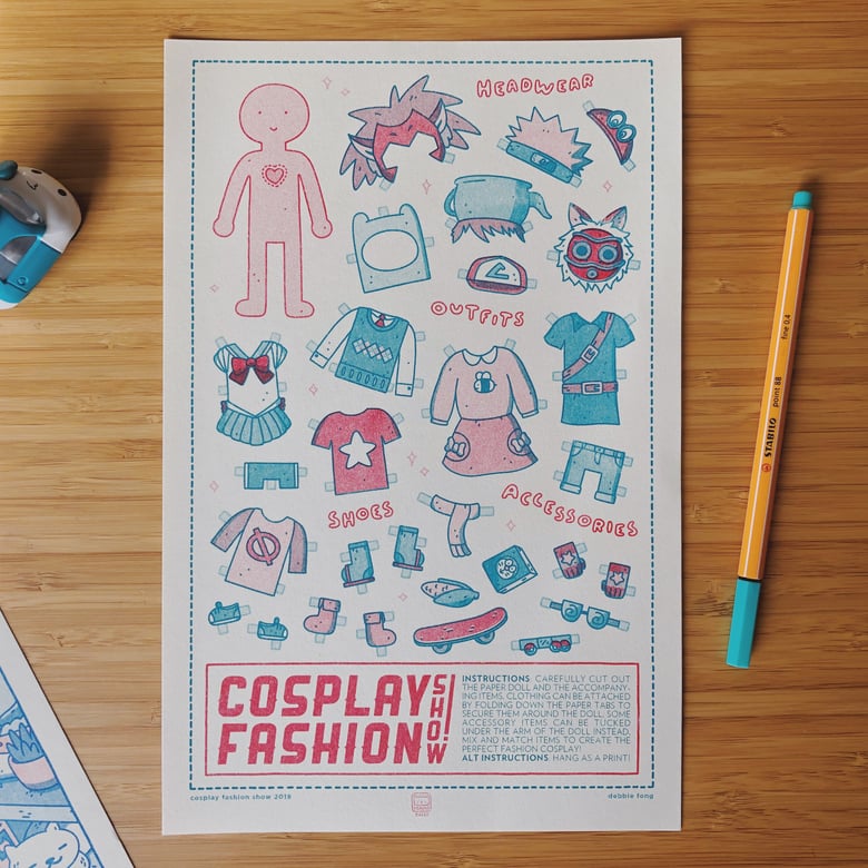 Image of COSPLAY FASHION SHOW RISO PRINT