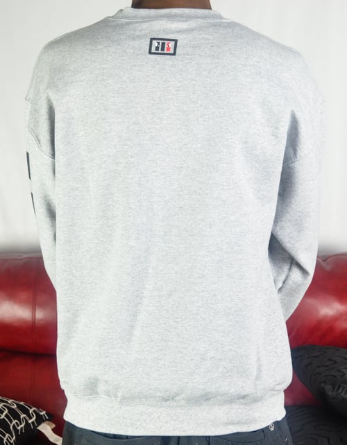 Image of sports grey Sweatshirt ( black, red )