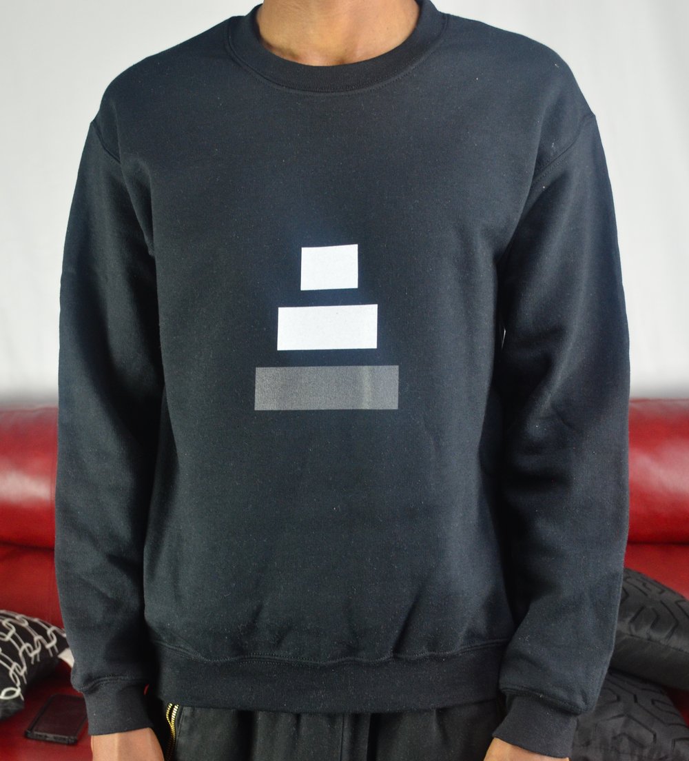 Image of black Sweatshirt ( white, grey )