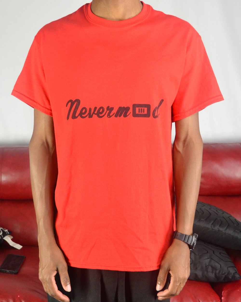 Image of Red t-shirt ( Nevermind )