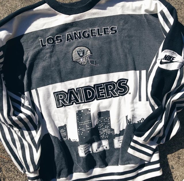 Image of Original 90’s Nike “Skyline” Raiders Crewneck.