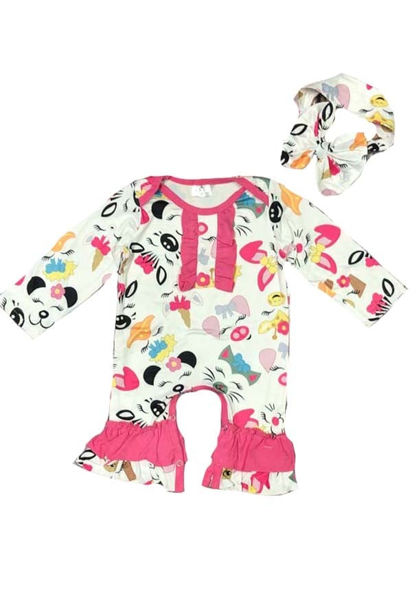 Image of Animal printed baby romper