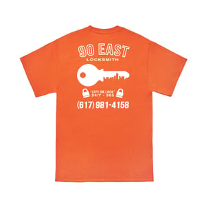 Image of 90East On Lock Tee Orange