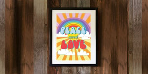 Image of PEACE AND LOVE - signed, digital print