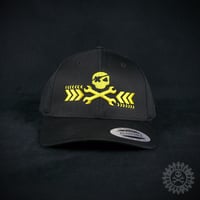 Image 3 of ADJUSTABLE CAP PIRATE BLACK/YELLOW