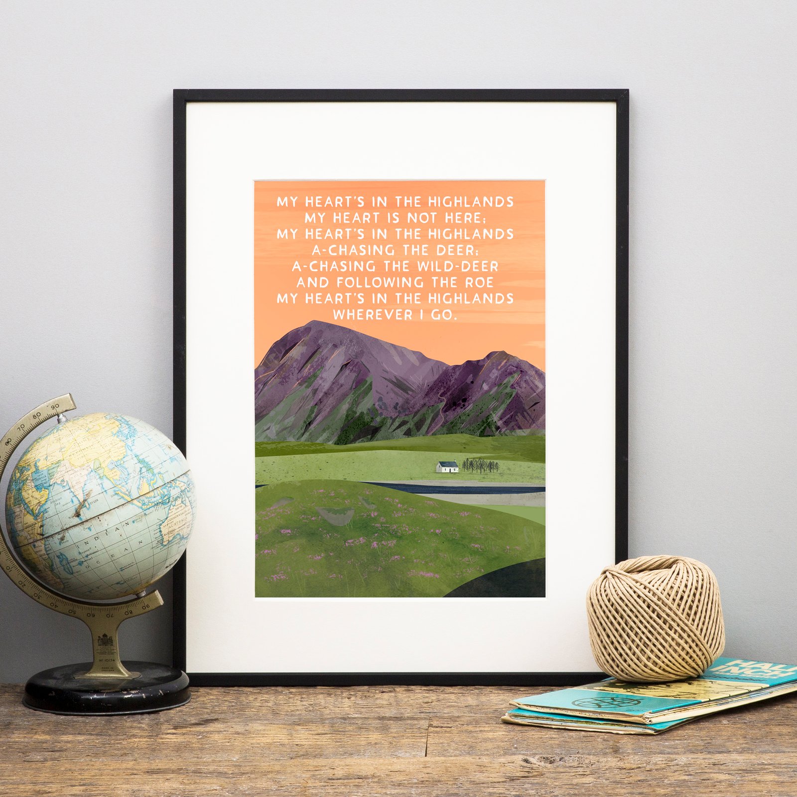 'My heart is in the highlands' (Print) | Eat Haggis 