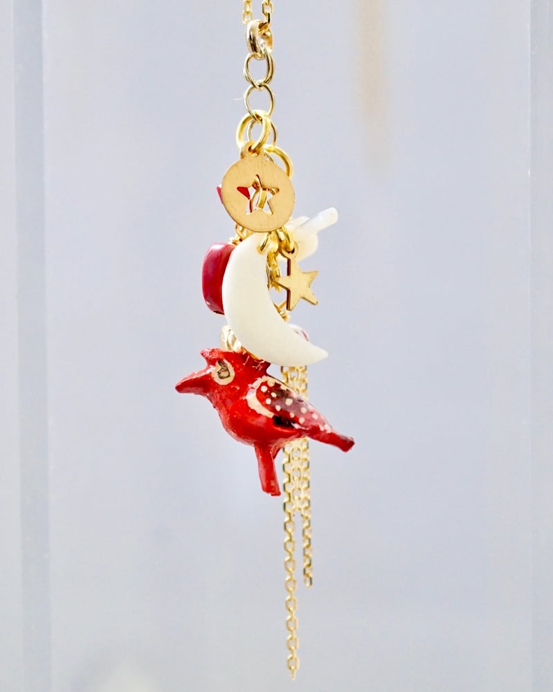 Image of Bird charm necklace
