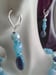 Image of BLUE CRAZY LACE OVAL BEADS NECKLACE SET