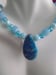 Image of BLUE CRAZY LACE OVAL BEADS NECKLACE SET