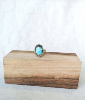 Image of Bague labradorite taille 57.5 - ref. 5660