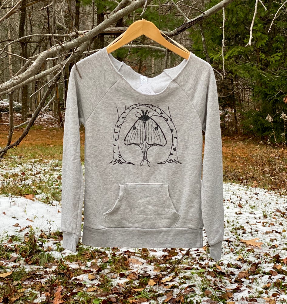 Image of Luna Moth - women’s eco fleece sweatshirt