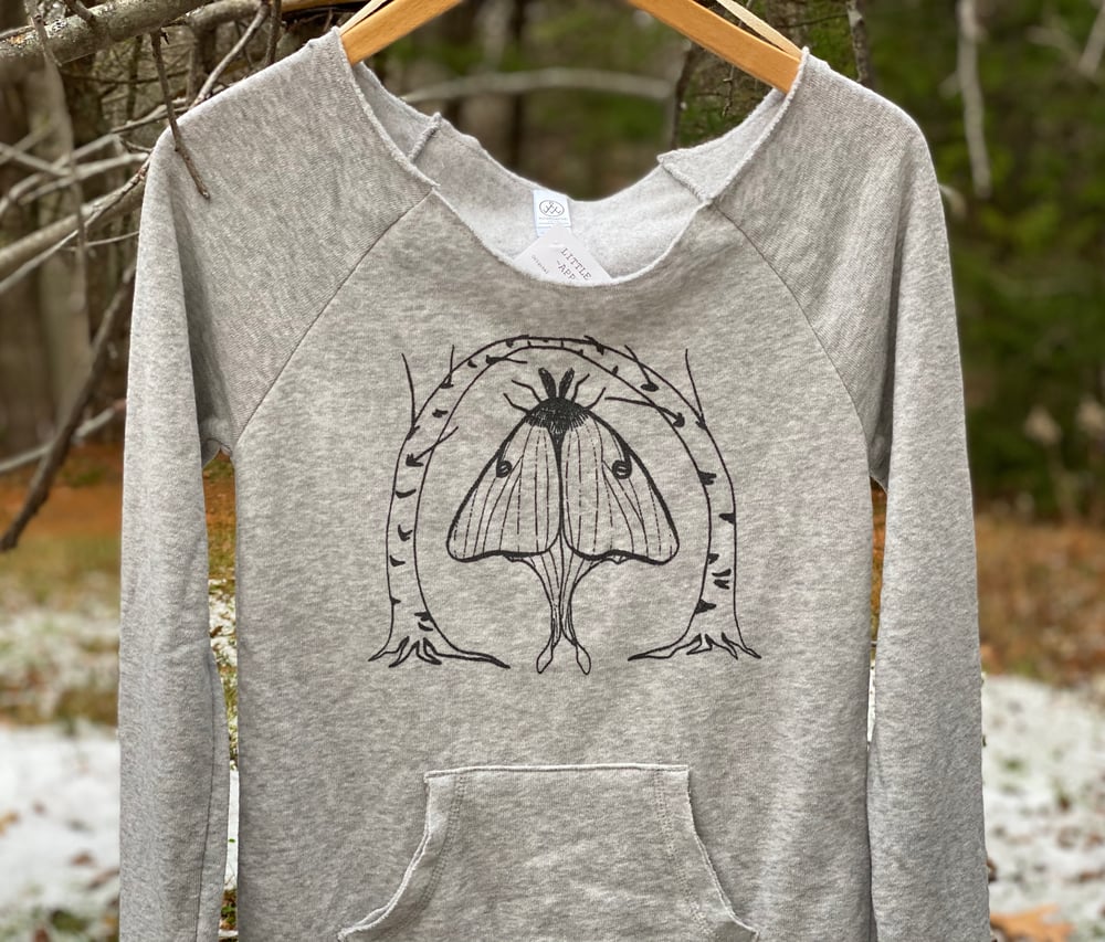 Image of Luna Moth - women’s eco fleece sweatshirt