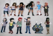 Image of Dumbing of Age character magnet set of 12 (book 7)