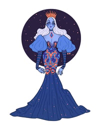 Blue Queen Print 