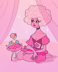 Pink Diamond's Court Print 