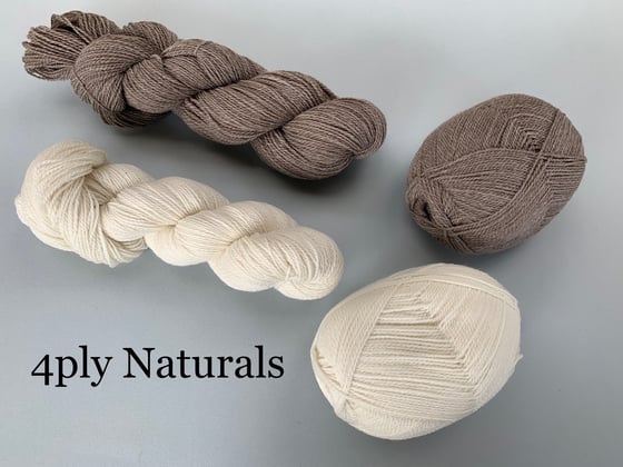 Image of Polwarth Yarn - Undyed Naturals - 4ply / Fingering