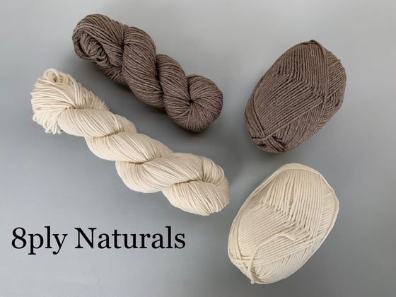 Image of Polwarth Yarn - Undyed Naturals  - 8ply / DK 