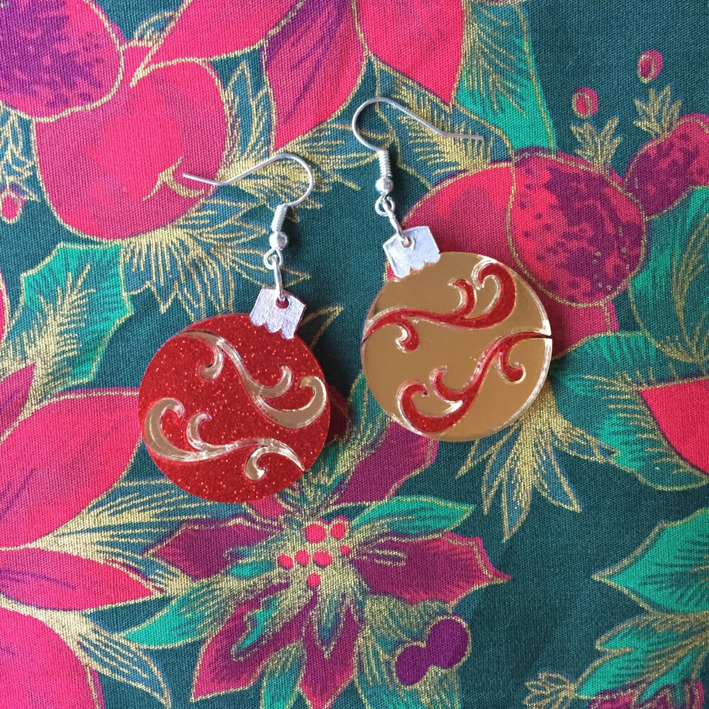 Image of Dazzling Duo Dangle Earrings/Brooch Set