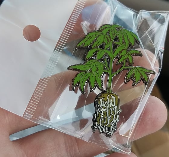 Image of V2 Weed Plant pin