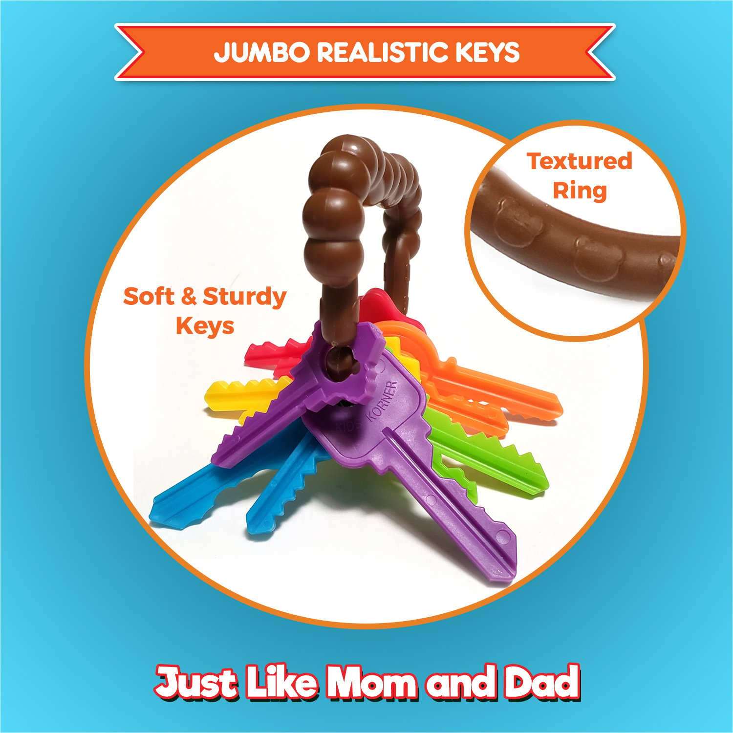 realistic baby keys