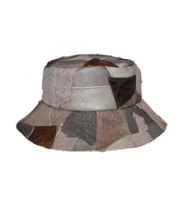LEATHER BUCKET HAT (MUSHROOM)