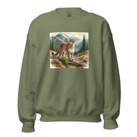 Image 2 of Mountain Lion Forest Unisex Sweatshirt