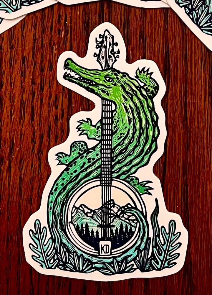 Image of KD Banjo Gator stickers