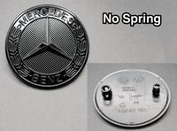 Image 5 of MERCEDES BENZ SPORT GLOSS BLACK BONNET BADGE - 57MM NEW - C E S CLK AMG CLASS