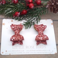 Image 2 of Rose Gold Glitter Pigtail Set 