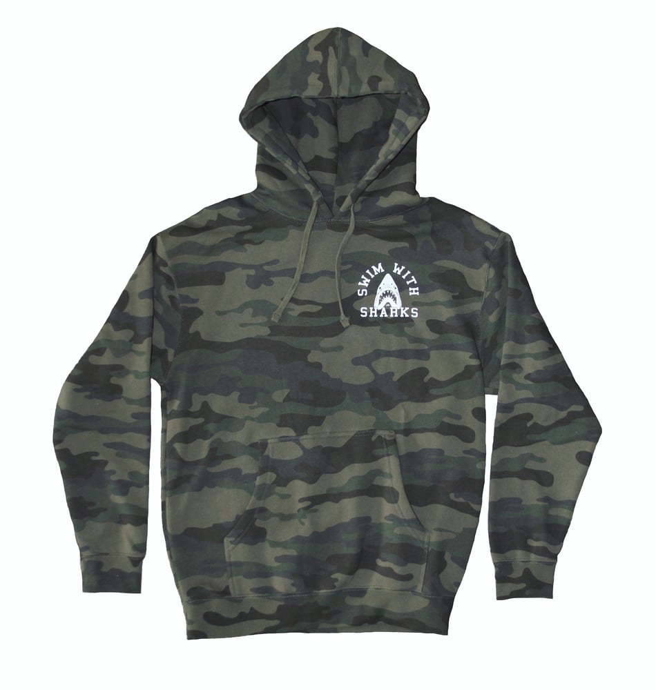 Camo Shark Hoodie | Swim With Sharks