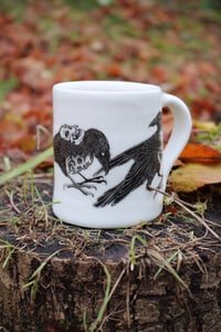 Image 2 of Murder of crows porcelain mugs. (PRE ORDER)