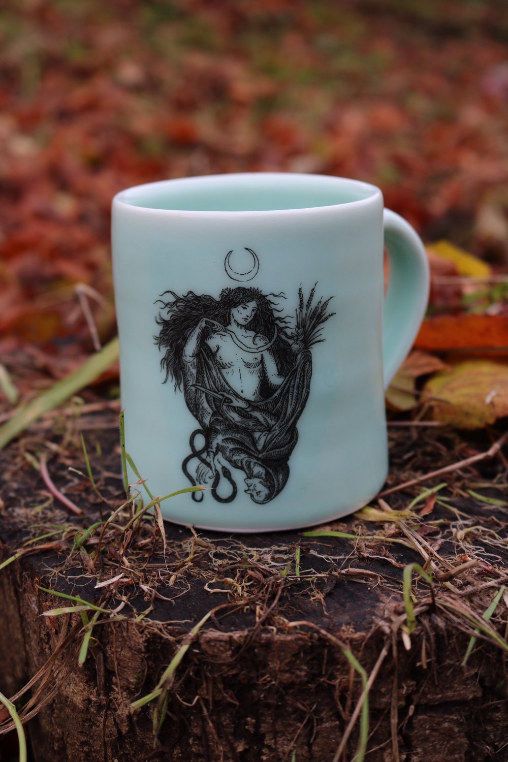 "Our coven" porcelain mugs sea foam green. (PRE ORDER)