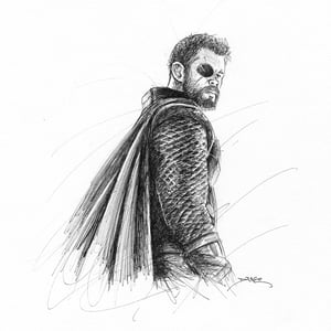 Image of Thor Doodle (Original Drawing)