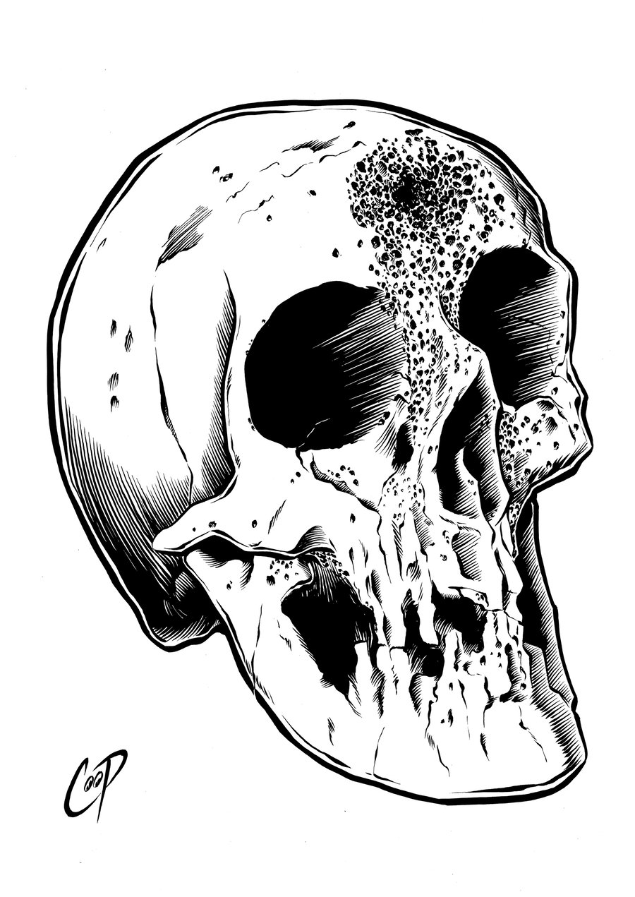 Image of VOODOO SKULL original art