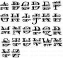 Monogram Split Letter Custom Sign