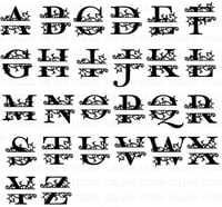 Image 2 of Monogram Split Letter Custom Sign