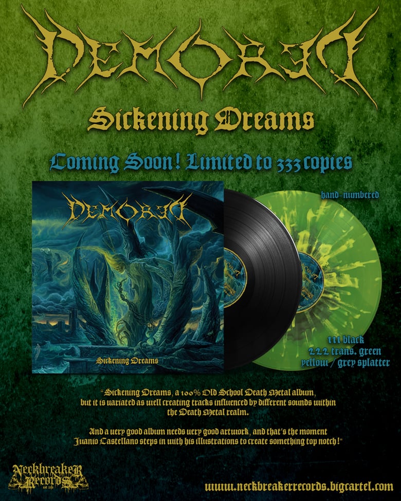 Image of NBR008LP DEMORED - SICKENING DREAMS  Gatefold BUNDLESET