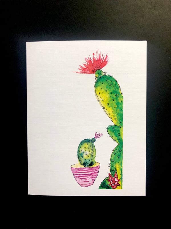 Image of Watercolor Cacti